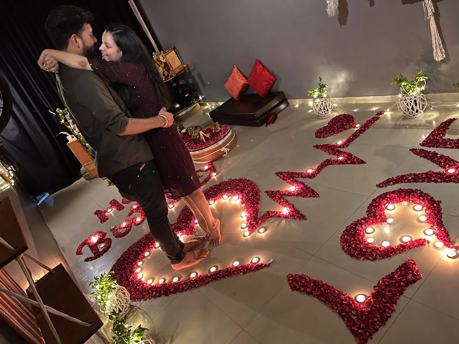 Romantic dinner setup Vadodara